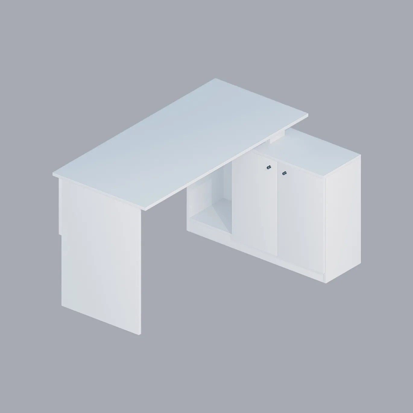Bureau Basak Melamine Wit