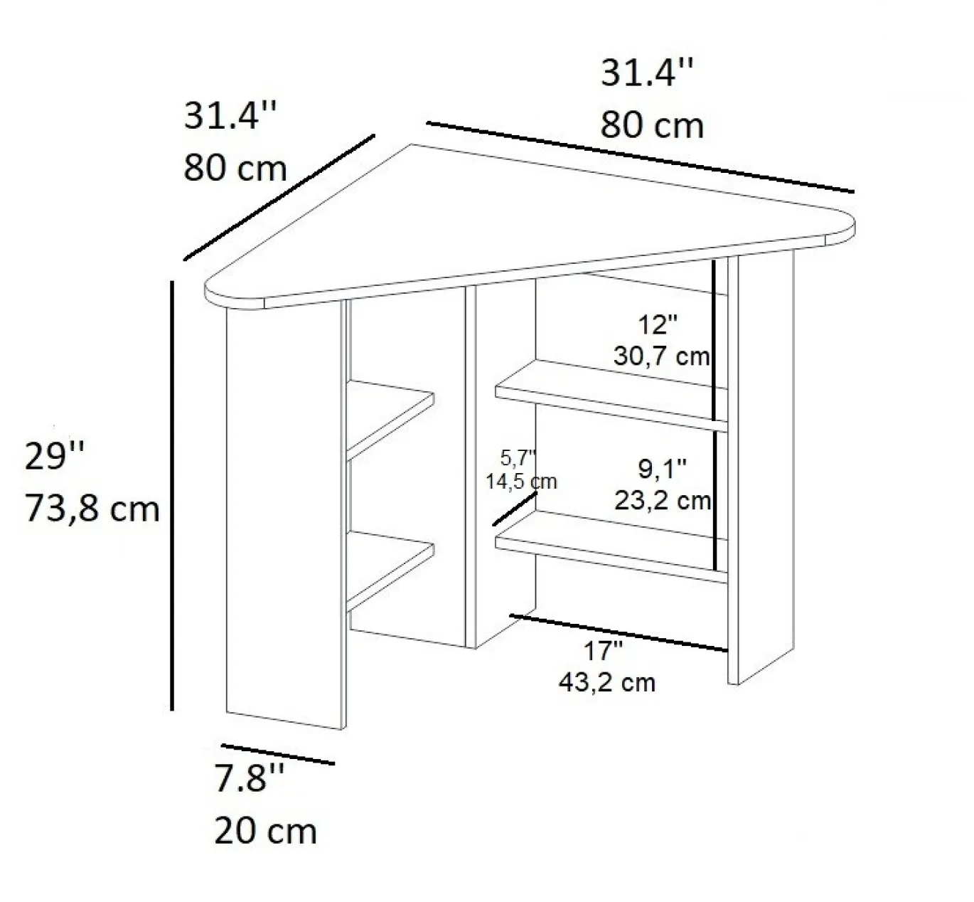 Bureau Corner Naturel