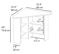 Bureau Corner Walnoot