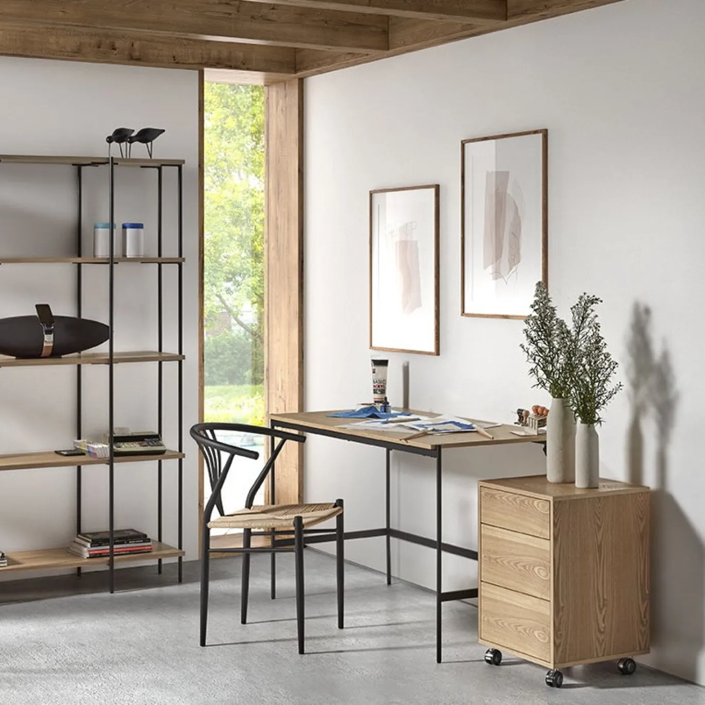 Bureau Dunes Naturel 130cm - Giga Living