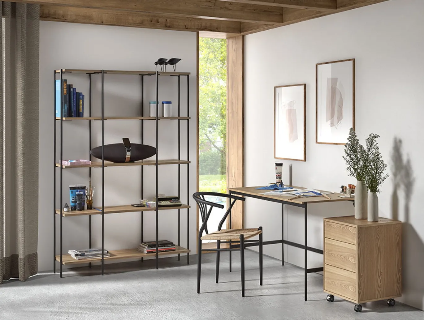 Bureau Dunes Naturel 130cm - Giga Living