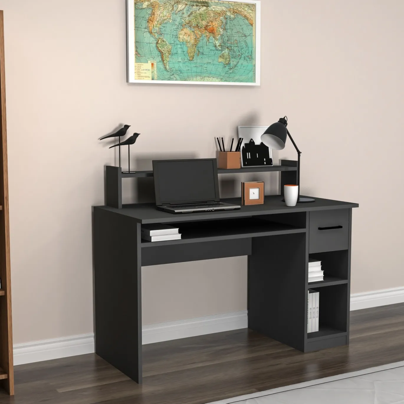 Bureau Eslem Antraciet 120cm