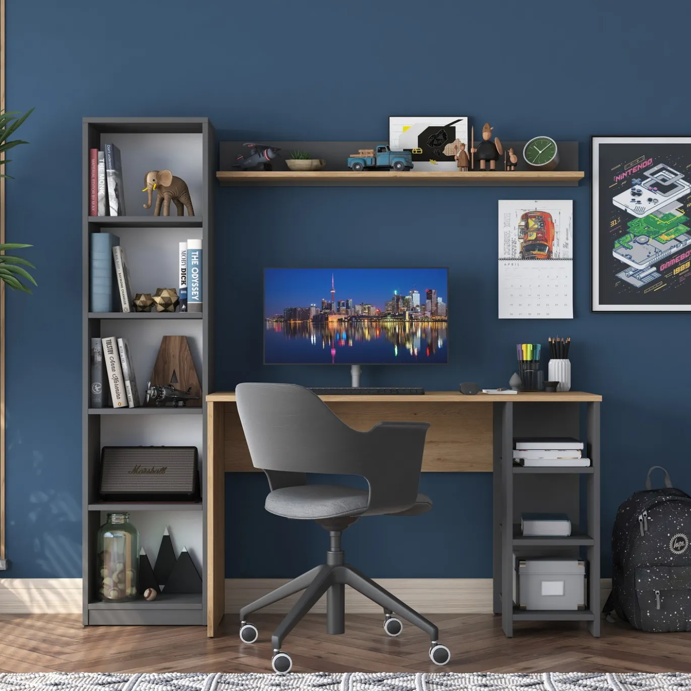 Bureau Fakili Walnoot/Antraciet