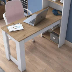 Bureau Gucer Wit/Walnoot