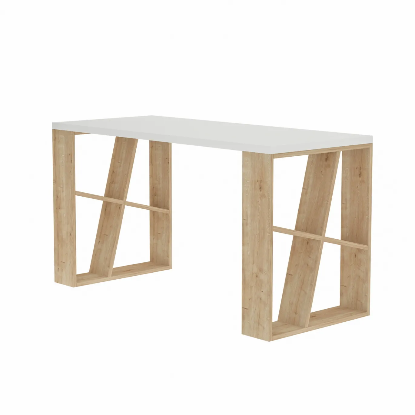 Bureau Honey Wit/Naturel 140cm