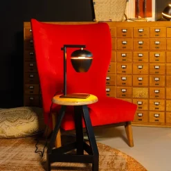 Bureaulamp Claire Zwart/Messing - Giga Meubel