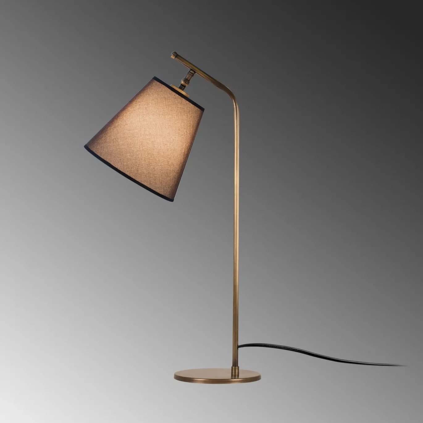 Bureaulamp Salihini Bruin/Goud