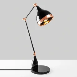 Bureaulamp Yildo Move Zwart/Koper