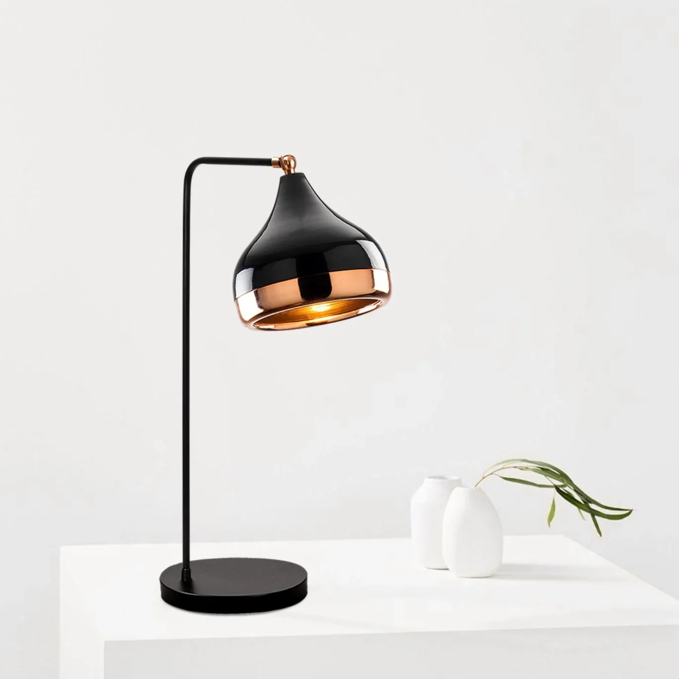 Bureaulamp Yildo Zwart/Koper