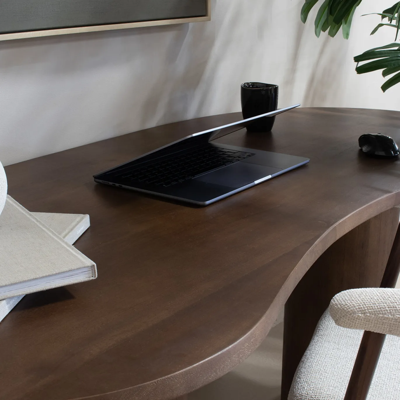 Bureau Livana Donkerbruin 160cm - Giga Meubel