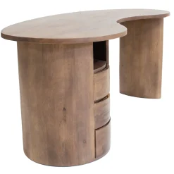 Bureau Livigno Donkerbruin 160cm - Giga Meubel