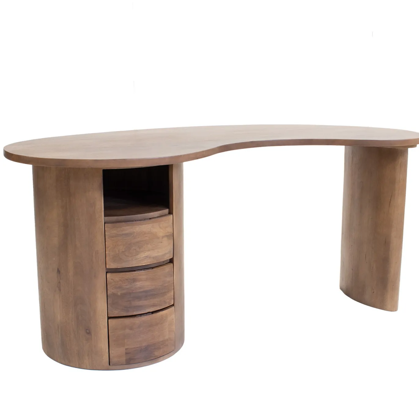 Bureau Livigno Donkerbruin 160cm - Giga Meubel