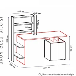 Bureau Melis Walnoot/Antraciet