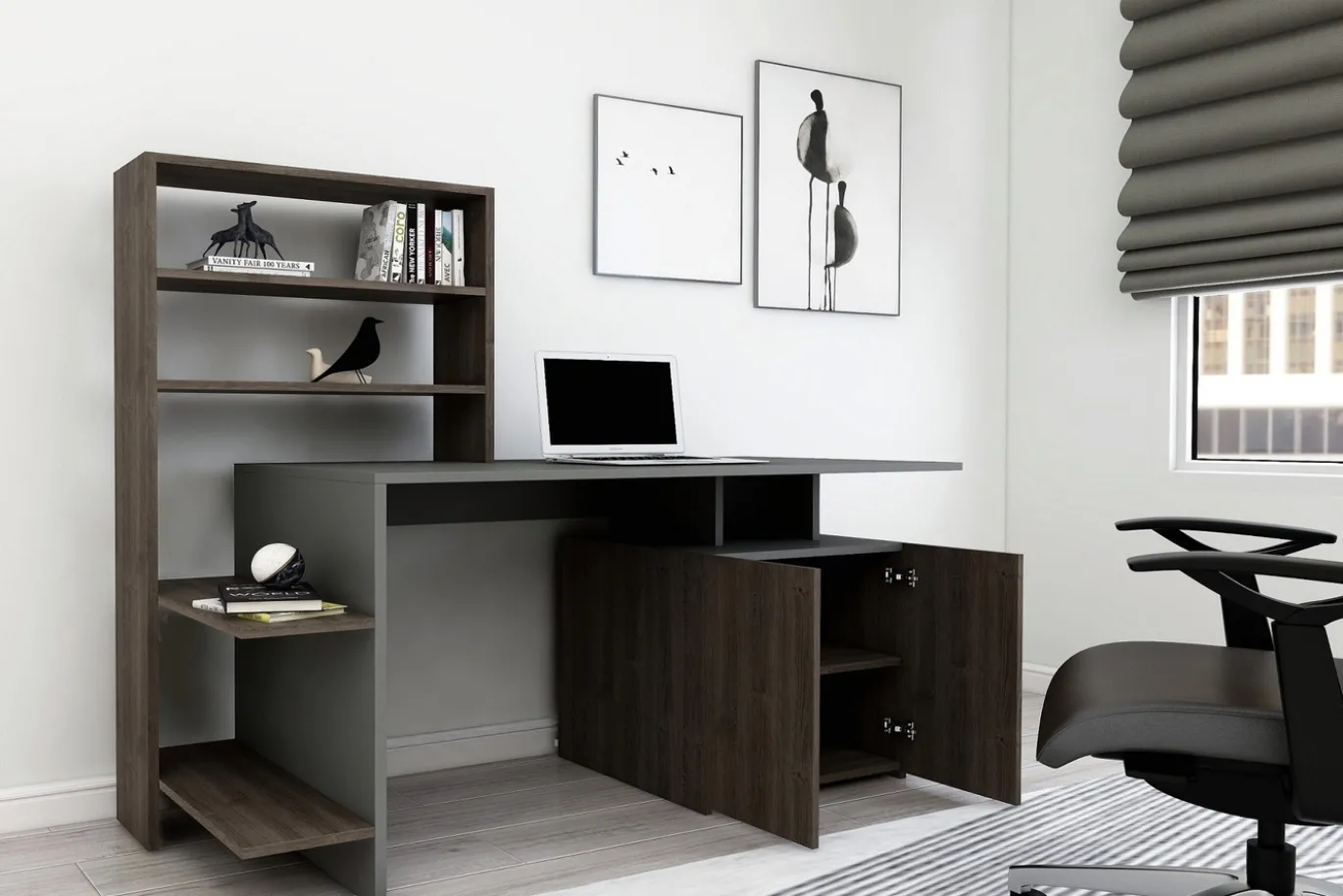 Bureau Melis Walnoot/Antraciet