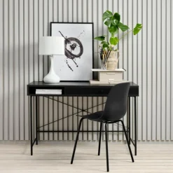 Bureau Pensacola Zwart 60x120 cm - Giga Living