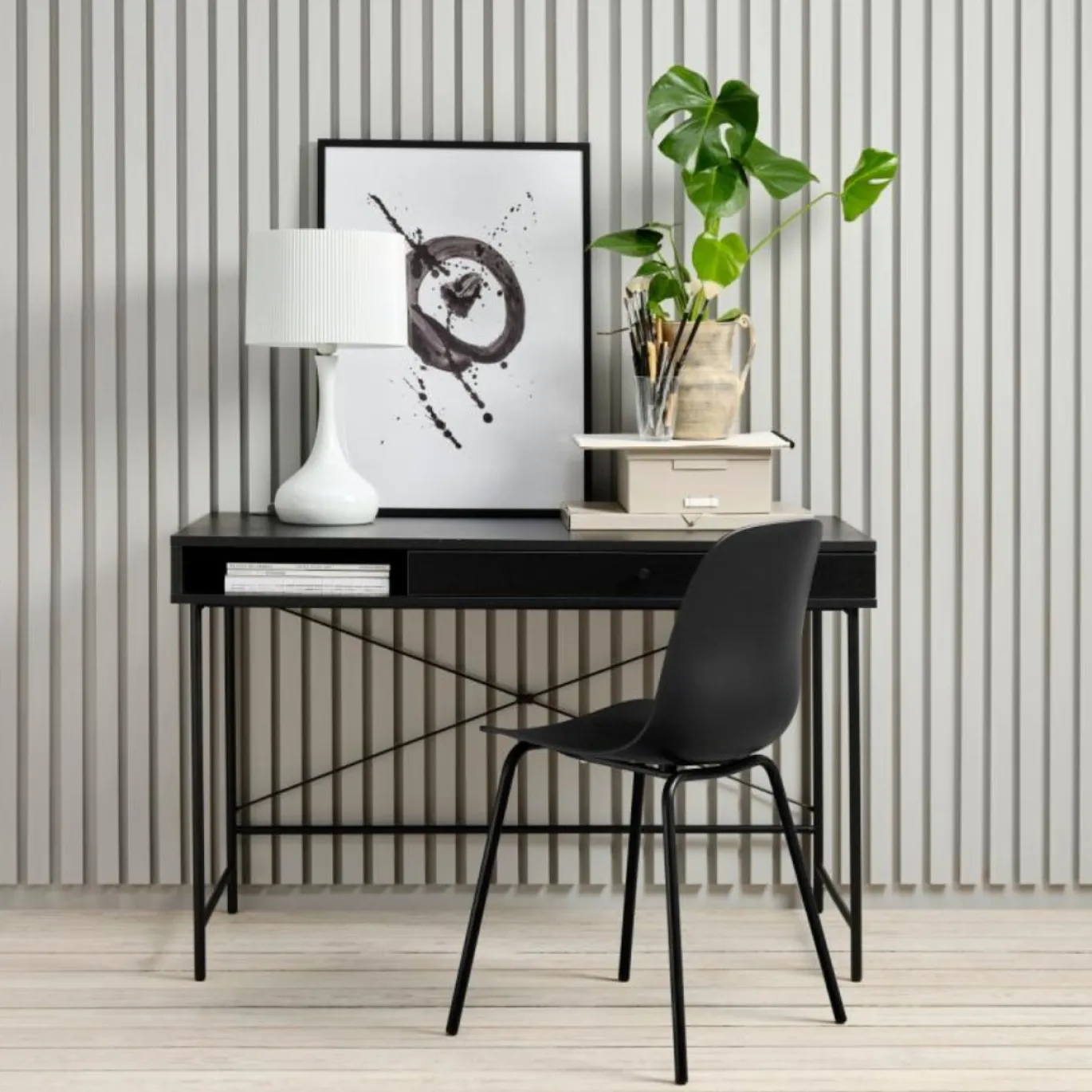 Bureau Pensacola Zwart 60x120 cm - Giga Living