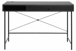 Bureau Pensacola Zwart 60x120 cm - Giga Living
