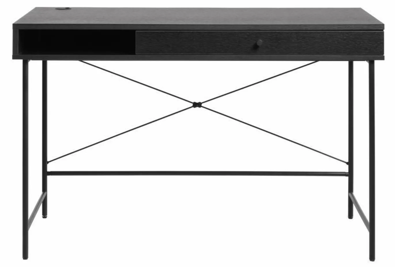 Bureau Pensacola Zwart 60x120 cm - Giga Living