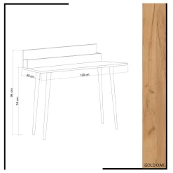 Bureau Rammi Melamine Eiken