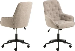 Bureaustoel Alleri Beige - Giga Living
