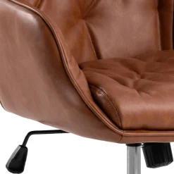 Bureaustoel Alleri Brandy Pu Retro - Giga Living