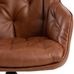 Bureaustoel Alleri Brandy Pu Retro - Giga Living