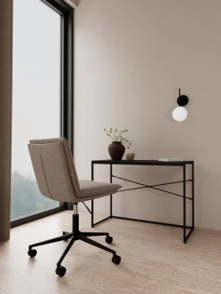 Bureaustoel Amin Basel Lichtgrijs Bruin - Giga Living