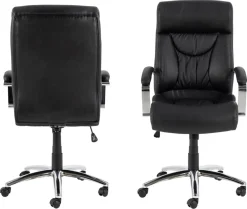 Bureaustoel Bjorna Zwart Pu - Giga Living