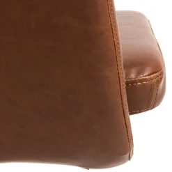 Bureaustoel Erica leather look Bruin - Giga Living