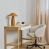 Bureaustoel Lara Met Armleuning Basel Beige - Giga Living
