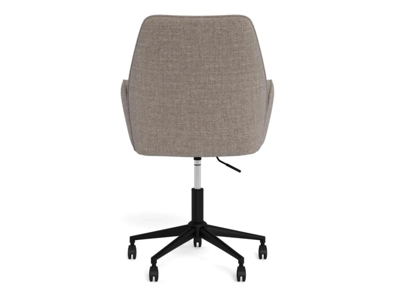 Bureaustoel Lorin Met Armleuning Basel Lichtgrijs Bruin - Giga Living