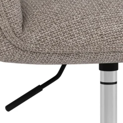 Bureaustoel Lorin Met Armleuning Basel Lichtgrijs Bruin - Giga Living