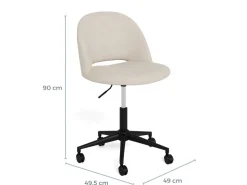 Bureaustoel Pia Apia Beige - Giga Living