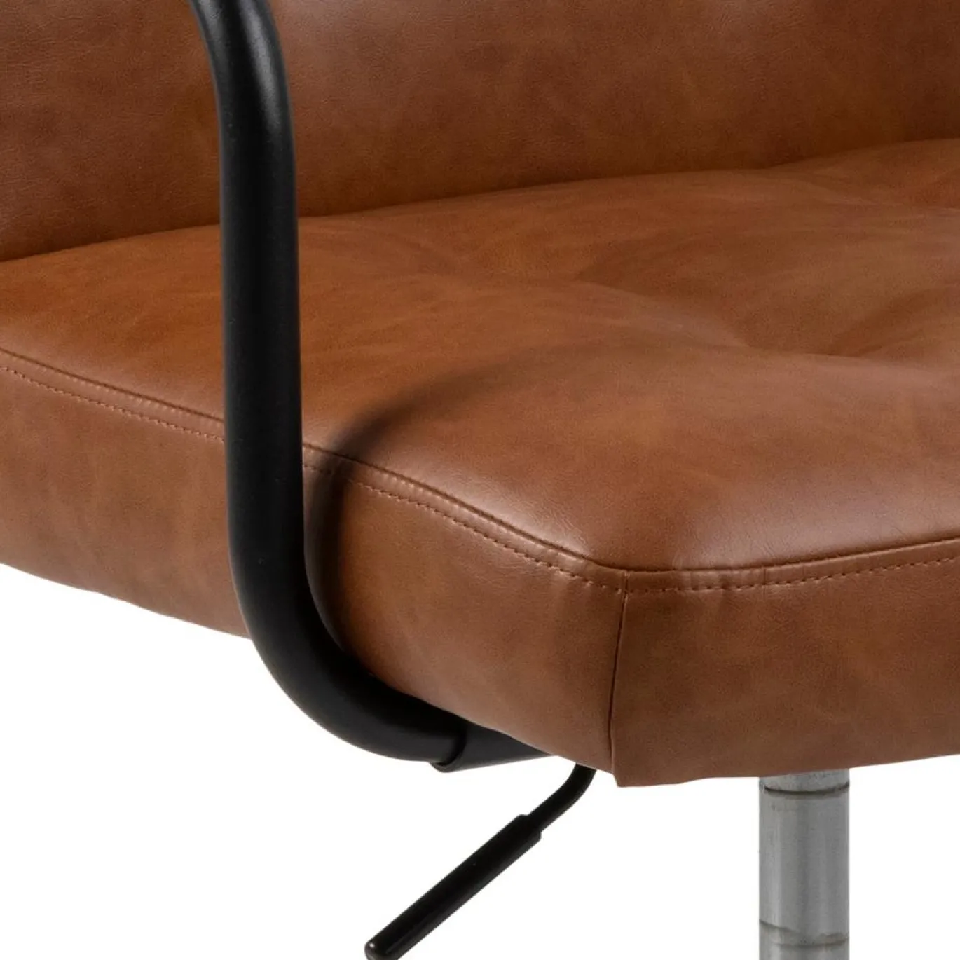 Bureaustoel Vestad Brandy Pu Retro - Giga Living
