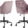 Bureaustoel Zion Roze - Giga Living