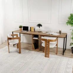 Bureau Twin Naturel 240cm