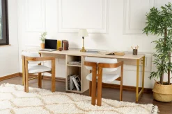 Bureau Twin Travertinlook 240cm