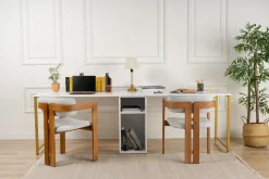 Bureau Twin Wit 240cm
