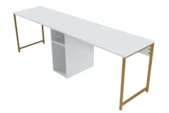 Bureau Twin Wit 240cm