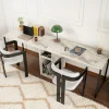 Bureau Twin Wit Marmerlook 240cm