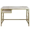 Bureau Victory Wit/Goud 120cm