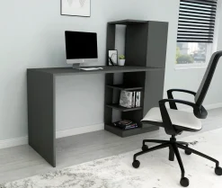 Bureau Yagiz Antraciet 150cm