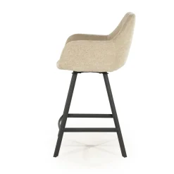 By-Boo Barstoel Bliss Met Armleuning Taupe