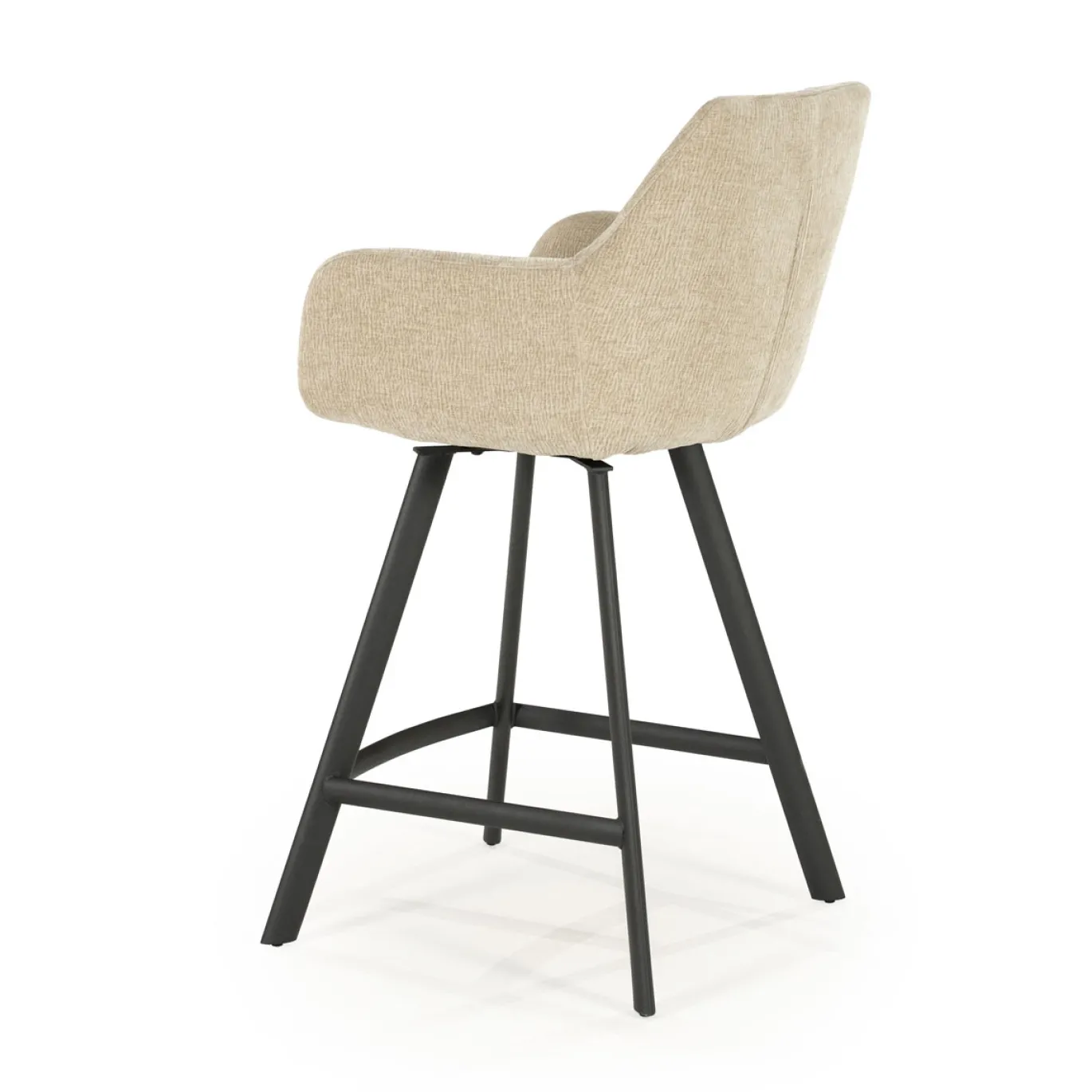 By-Boo Barstoel Bliss Met Armleuning Taupe