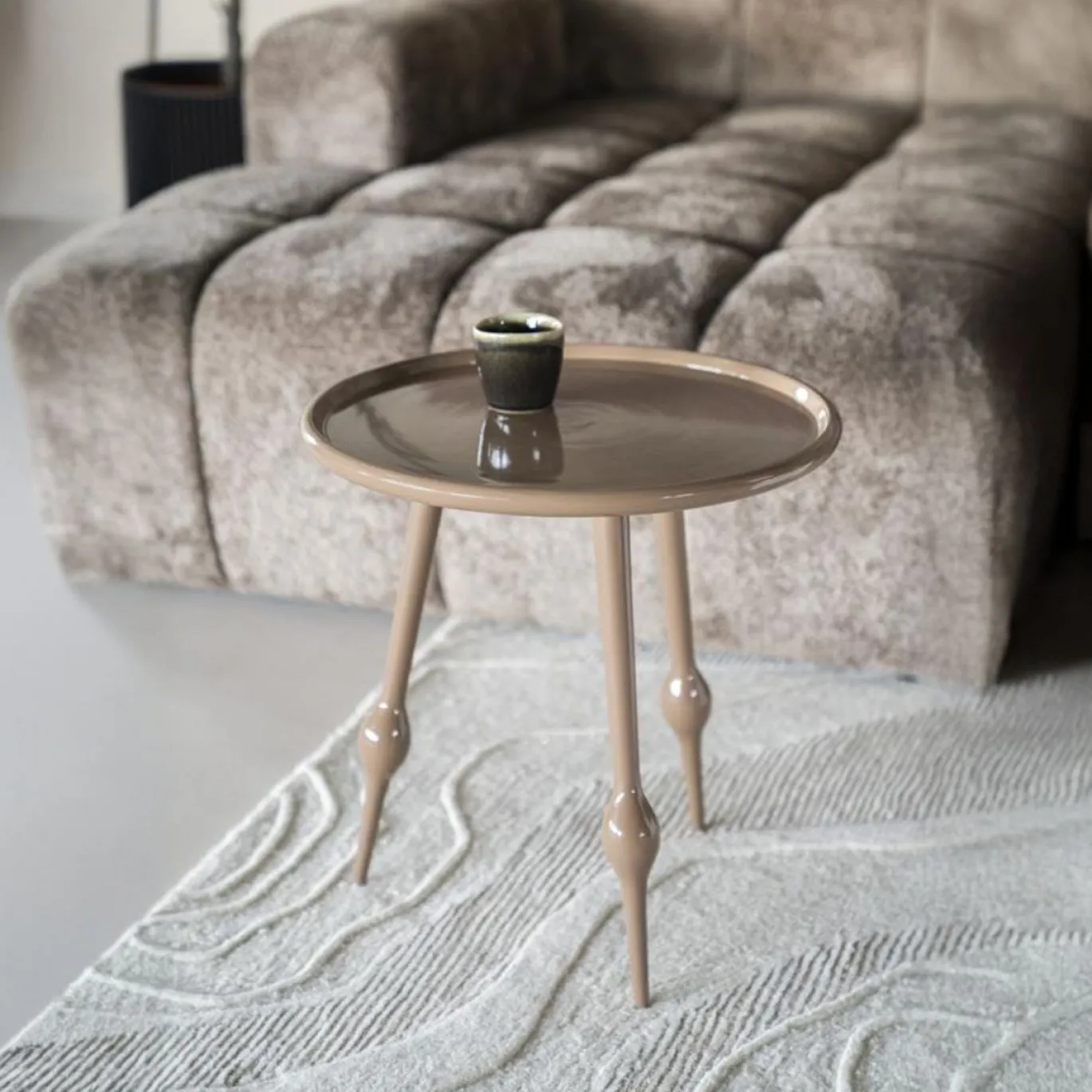 By-Boo Bijzettafel Birdy Bruin