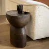 By-Boo Bijzettafel Cobble Hout Bruin