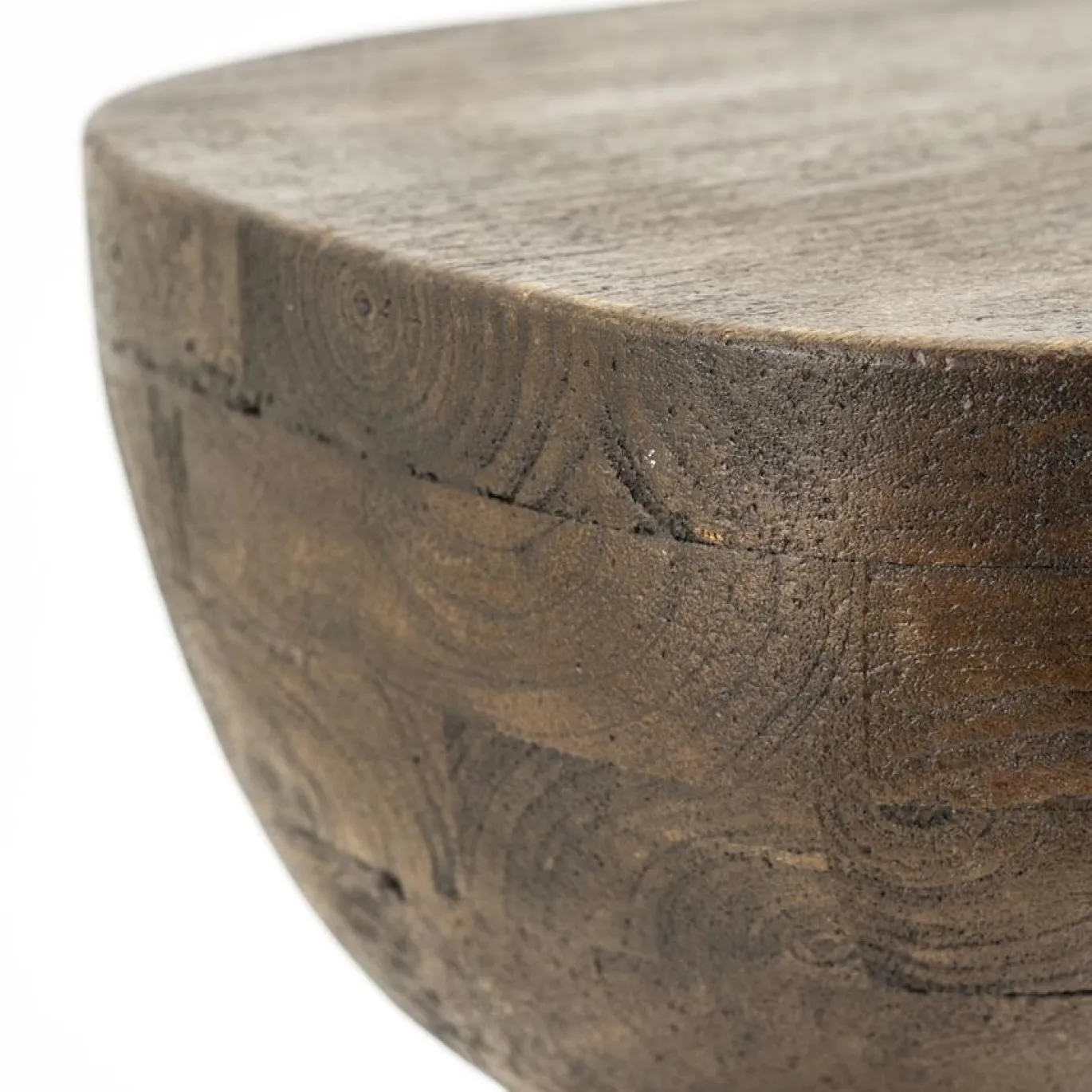 By-Boo Bijzettafel Cobble Hout Bruin