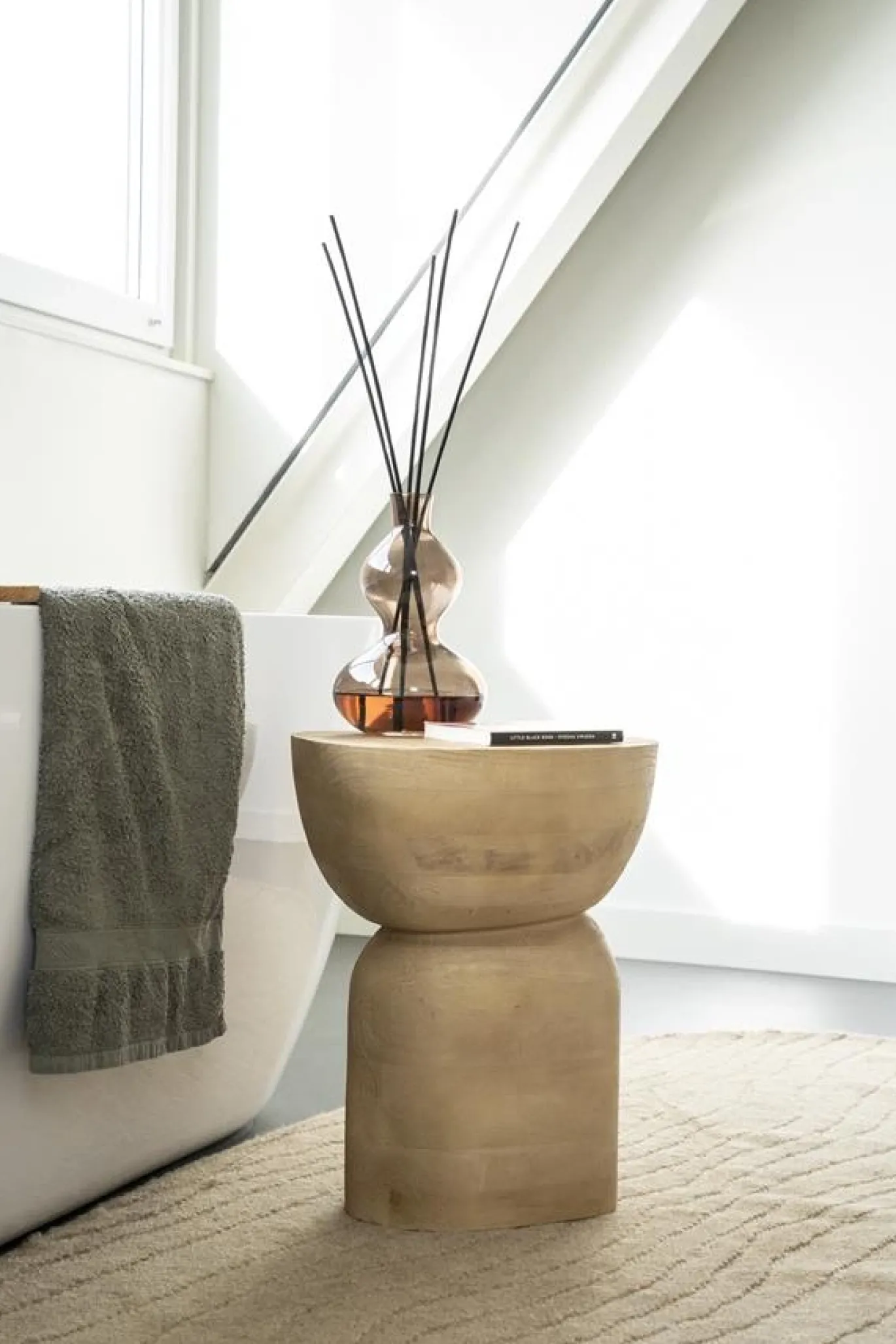 By-Boo Bijzettafel Cobble Hout Naturel