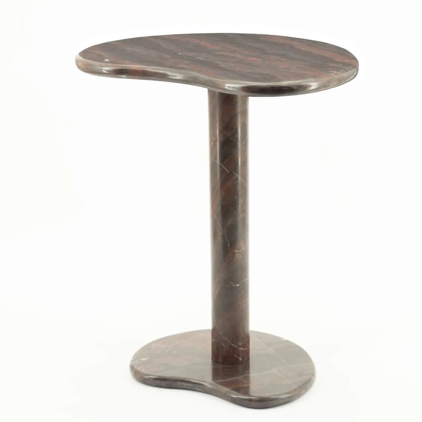 By-Boo Bijzettafel Rosso Marmer Bruin
