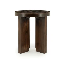 By-Boo Bijzettafel TiledUp Bruin